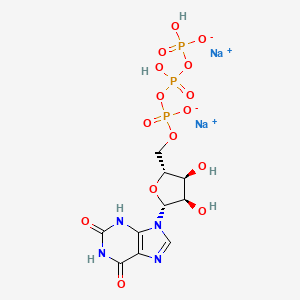molecular formula C10H13N4Na2O15P3 B12674217 Xanthosine 5'-(tetrahydrogen triphosphate), disodium salt CAS No. 93805-65-3