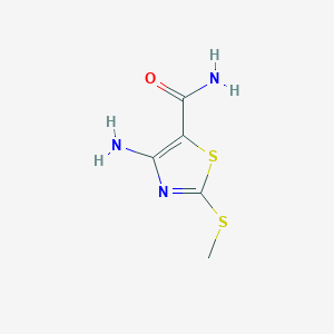 4-Amino-2-(methylthio)thiazole-5-carboxamide