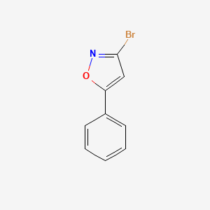 molecular formula C9H6BrNO B1267427 3-Bromo-5-phenyl-1,2-oxazole CAS No. 10557-74-1