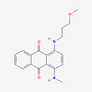 molecular formula C19H20N2O3 B12674276 1-[(3-Methoxypropyl)amino]-4-(methylamino)anthraquinone CAS No. 93964-11-5