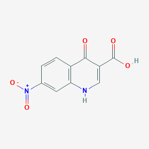 molecular formula C10H6N2O5 B1267431 4-Hydroxy-7-nitroquinoline-3-carboxylic acid CAS No. 40107-11-7