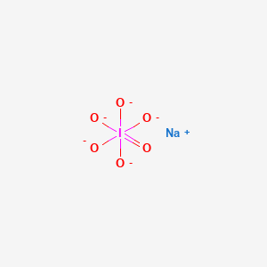 molecular formula INaO6-4 B12674343 sodium;pentaoxido(oxo)-λ7-iodane CAS No. 18122-72-0