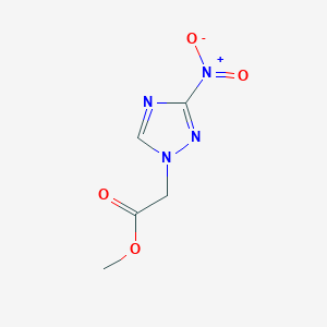 molecular formula C5H6N4O4 B1267439 Methyl (3-nitro-1H-1,2,4-triazol-1-yl)acetate CAS No. 70965-23-0