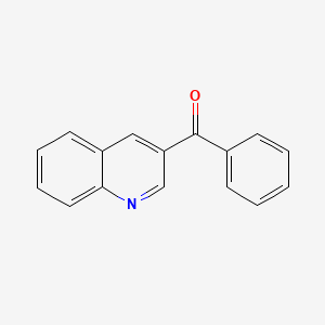 molecular formula C16H11NO B1267443 3-Benzoylquinoline CAS No. 37045-14-0