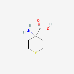 molecular formula C6H11NO2S B1267445 4-Aminotetrahydro-2H-thiopyran-4-carboxylic acid CAS No. 39124-16-8