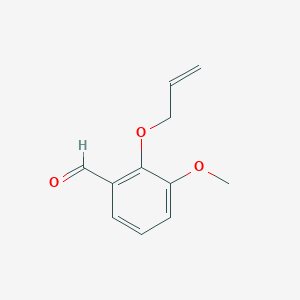 molecular formula C11H12O3 B1267449 2-(Allyloxy)-3-methoxybenzenecarbaldehyde CAS No. 23343-06-8