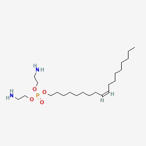 molecular formula C22H47N2O4P B12674495 Bis(2-aminoethyl) (Z)-octadec-9-enyl phosphate CAS No. 85508-19-6