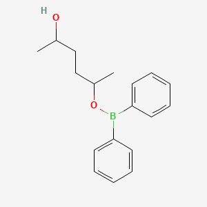 molecular formula C18H23BO2 B12674518 2-Diphenylboryloxy-5-hydroxyhexane CAS No. 115169-08-9