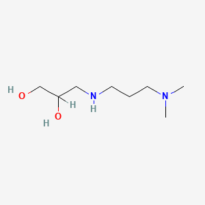 molecular formula C8H20N2O2 B12674531 3-((3-(Dimethylamino)propyl)amino)propane-1,2-diol CAS No. 84540-70-5