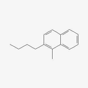 molecular formula C15H18 B12674533 2-Butyl-1-methylnaphthalene CAS No. 39036-71-0