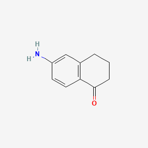 molecular formula C10H11NO B1267454 6-Amino-1,2,3,4-tetrahydronaphthalen-1-one CAS No. 3470-53-9