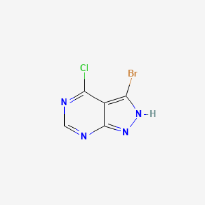 molecular formula C5H2BrClN4 B1267455 3-Bromo-4-chloro-1H-pyrazolo[3,4-d]pyrimidine CAS No. 90914-41-3
