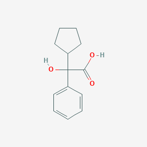 molecular formula C13H16O3 B126746 α-环戊基扁桃酸 CAS No. 427-49-6
