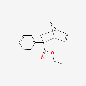 molecular formula C16H18O2 B12674617 Ethyl 2-phenylbicyclo[2.2.1]hept-5-ene-2-carboxylate CAS No. 93963-29-2