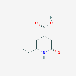 molecular formula C8H13NO3 B1267463 2-Ethyl-6-oxopiperidine-4-carboxylic acid CAS No. 38478-84-1