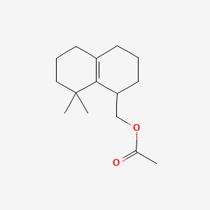 molecular formula C15H24O2 B12674659 Octahydro-8,8-dimethylnaphthalene-1-methyl acetate CAS No. 93942-02-0