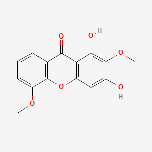 molecular formula C15H12O6 B12674668 1,3-Dihydroxy-2,5-dimethoxyxanthone CAS No. 129277-53-8