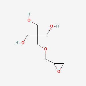 molecular formula C8H16O5 B12674674 2-((2,3-Epoxypropoxy)methyl)-2-(hydroxymethyl)propane-1,3-diol CAS No. 55206-69-4