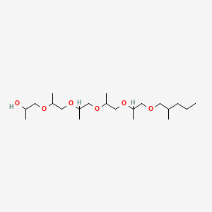 molecular formula C21H44O6 B12674702 4,7,10,13,16-Pentaoxaheneicosan-2-ol, 5,8,11,14,18-pentamethyl- CAS No. 125328-88-3