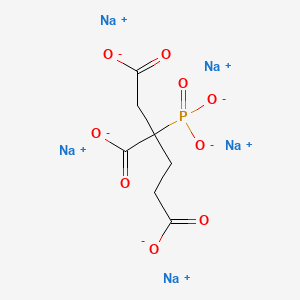molecular formula C7H6Na5O9P B12674722 Pentasodium 2-phosphonatobutane-1,2,4-tricarboxylate CAS No. 67170-90-5