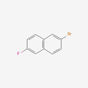 molecular formula C10H6BrF B1267477 2-Bromo-6-fluoronaphthalene CAS No. 324-41-4
