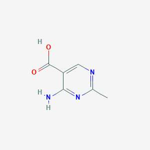 molecular formula C6H7N3O2 B1267478 4-Amino-2-methylpyrimidine-5-carboxylic acid CAS No. 769-52-8