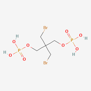 molecular formula C5H12Br2O8P2 B12674786 2,2-Bis(bromomethyl)propane-1,3-diyl tetrahydrogen bisphosphate CAS No. 94030-76-9