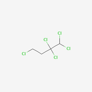 molecular formula C4H5Cl5 B12674791 1,1,2,2,4-Pentachlorobutane CAS No. 34867-74-8