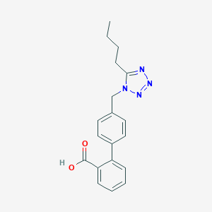 molecular formula C19H20N4O2 B126748 5-Butyl-1-(4-(2'-carboxyphenyl)benzyl)tetrazole CAS No. 150871-48-0