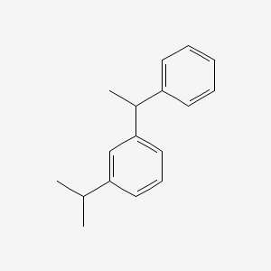 molecular formula C17H20 B12674813 Benzene, 1-(1-methylethyl)-3-(1-phenylethyl)- CAS No. 191044-59-4