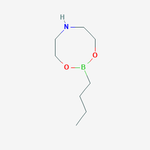 molecular formula C8H18BNO2 B1267484 2-Butyl-1,3,6,2-dioxazaborocane CAS No. 92527-13-4