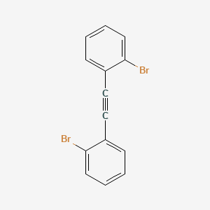 molecular formula C14H8Br2 B1267485 1-Bromo-2-[2-(2-bromophenyl)ethynyl]benzene CAS No. 38399-13-2