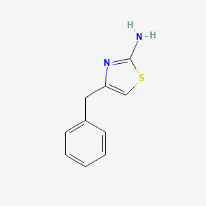 molecular formula C10H10N2S B1267488 4-Benzyl-1,3-thiazol-2-amine CAS No. 7496-56-2