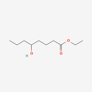 molecular formula C10H20O3 B12674908 Ethyl 5-hydroxyoctanoate CAS No. 75587-05-2
