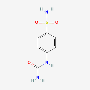 molecular formula C7H9N3O3S B1267491 (4-Sulfamoylphenyl)urea CAS No. 5657-41-0