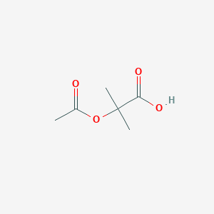 molecular formula C6H10O4 B1267495 2-(Acetyloxy)-2-methylpropanoic acid CAS No. 15805-98-8