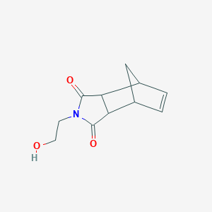 molecular formula C11H13NO3 B1267499 2-(2-hydroxyethyl)-3a,4,7,7a-tetrahydro-1H-4,7-methanoisoindole-1,3(2H)-dione CAS No. 1873-11-6