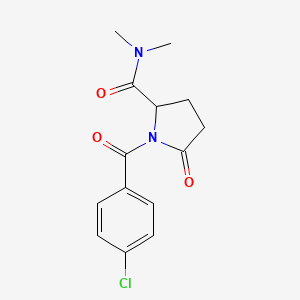 molecular formula C14H15ClN2O3 B12674994 Einecs 287-456-6 CAS No. 85508-30-1