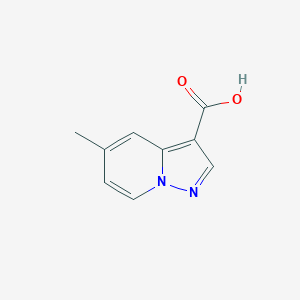 molecular formula C9H8N2O2 B126750 5-甲基吡唑并[1,5-a]吡啶-3-羧酸 CAS No. 143803-80-9