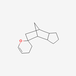 molecular formula C14H20O B12675092 1,2,3,3',3a,4,4',6,7,7a-Decahydrospiro[4,7-methano-5H-indene-5,2'-[2H]pyran] CAS No. 26244-01-9