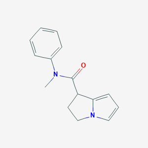 molecular formula C15H16N2O B126751 N-methyl-N-phenyl-2,3-dihydro-1H-pyrrolizine-1-carboxamide CAS No. 328936-22-7