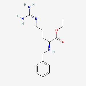 molecular formula C15H24N4O2 B12675129 Benzylarginine ethyl ester CAS No. 31932-83-9