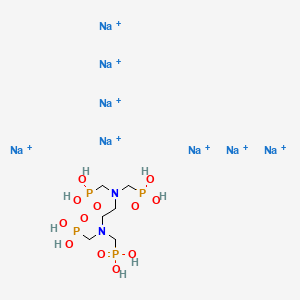 molecular formula C6H20N2Na8O12P4+8 B12675134 Octasodium (ethylenebis(nitrilobis(methylene))tetrakisphosphonate) CAS No. 57956-19-1
