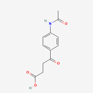 molecular formula C12H13NO4 B1267517 4-(4-Acetamidophenyl)-4-oxobutanoic acid CAS No. 5473-15-4