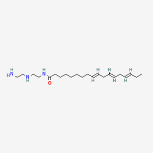 molecular formula C22H41N3O B12675212 N-[2-[(2-Aminoethyl)amino]ethyl]-9,12,15-octadecatrienamide CAS No. 93893-34-6
