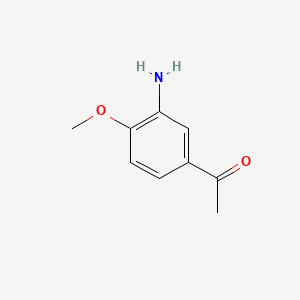 molecular formula C9H11NO2 B1267526 1-(3-Amino-4-methoxyphenyl)ethanone CAS No. 6318-64-5