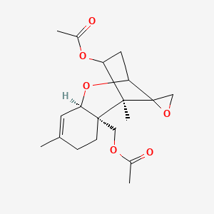 molecular formula C19H26O6 B12675285 4,15-Diacetylverrucarol CAS No. 2198-94-9