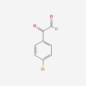 molecular formula C8H5BrO2 B1267532 2-(4-Bromophenyl)-2-oxoacetaldehyde CAS No. 5195-29-9