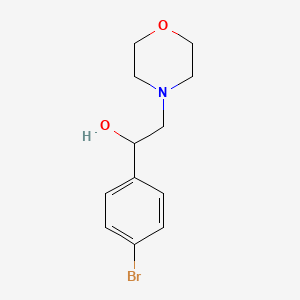 molecular formula C12H16BrNO2 B1267533 1-(4-Bromophenyl)-2-morpholinoethanol CAS No. 7155-26-2