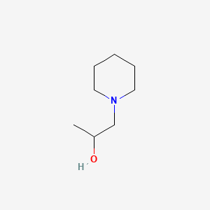 molecular formula C8H17NO B1267535 alpha-Methyl-1-piperidineethanol CAS No. 934-90-7